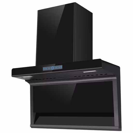 High End Design 900mm 3 Speed Touch T Shape Chimney Range Hood