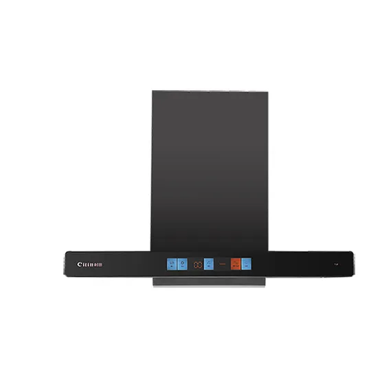 Kitchen Cooker Smoke Extractor Large Suction T Shape Exhaust Range Hood 