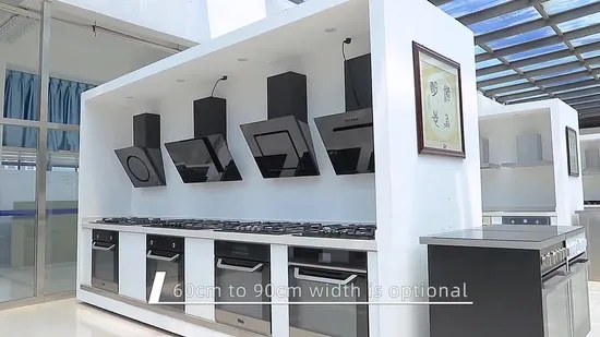 Ductless Low Noise Angled Slim Range Hood with Button Displays 