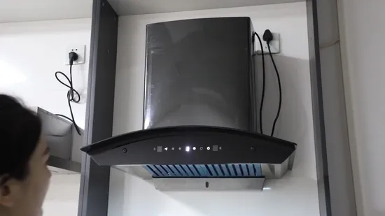 Convertible Wall Mount Stainless Steel Ductless/Ventless Range Hood with 900 24# Copper Motor Island Free Spare Parts 600/900mm 