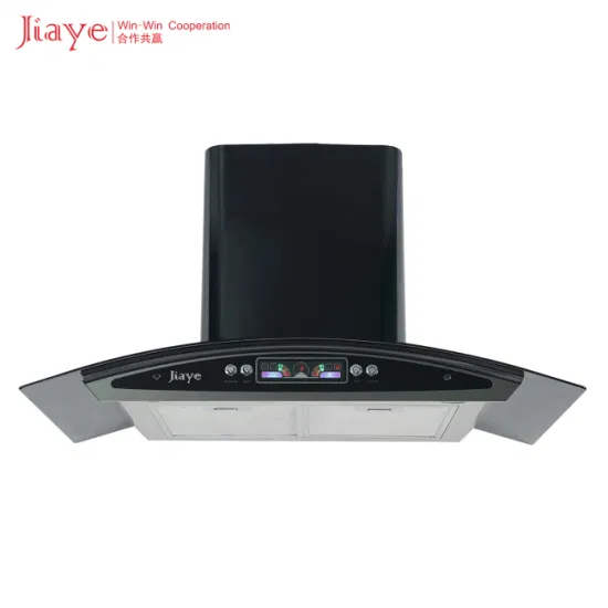Kitchen Equipment 60cm Curved Glass Touch Button Range Hood