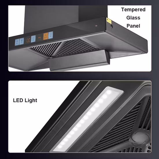 Commercial Screen European Style T Shape Kitchen Range Hood